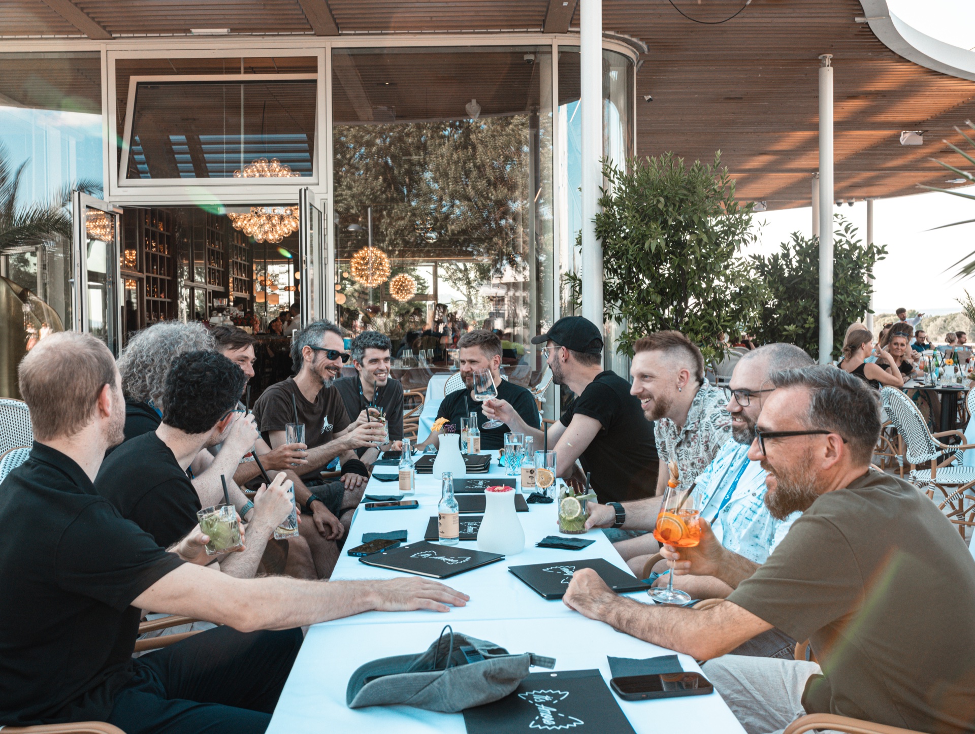 Dinner with the MASTG and NowSecure people during the trip to Vienna.